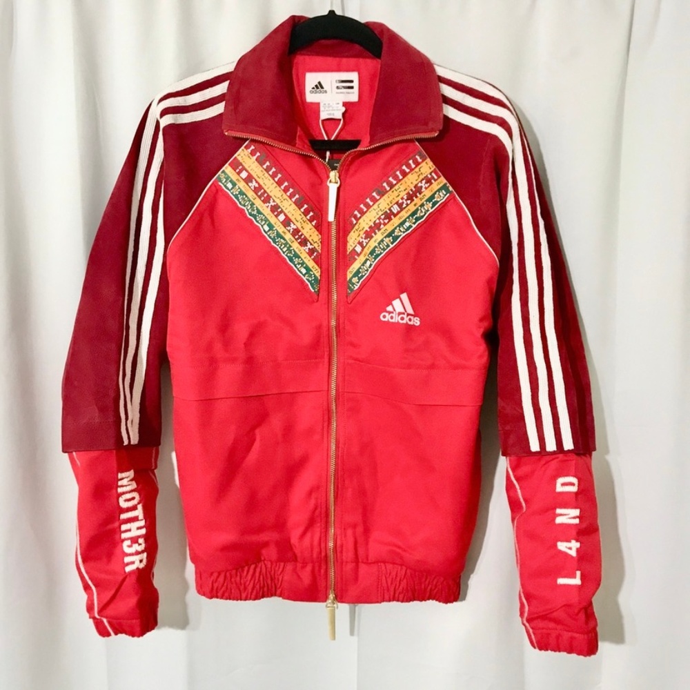 Suede Leather Adidas Pharrell Afro HU Track Jacket